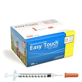  Easy Touch Insulin Pen Needles 31G, 3/16-Inch (5mm