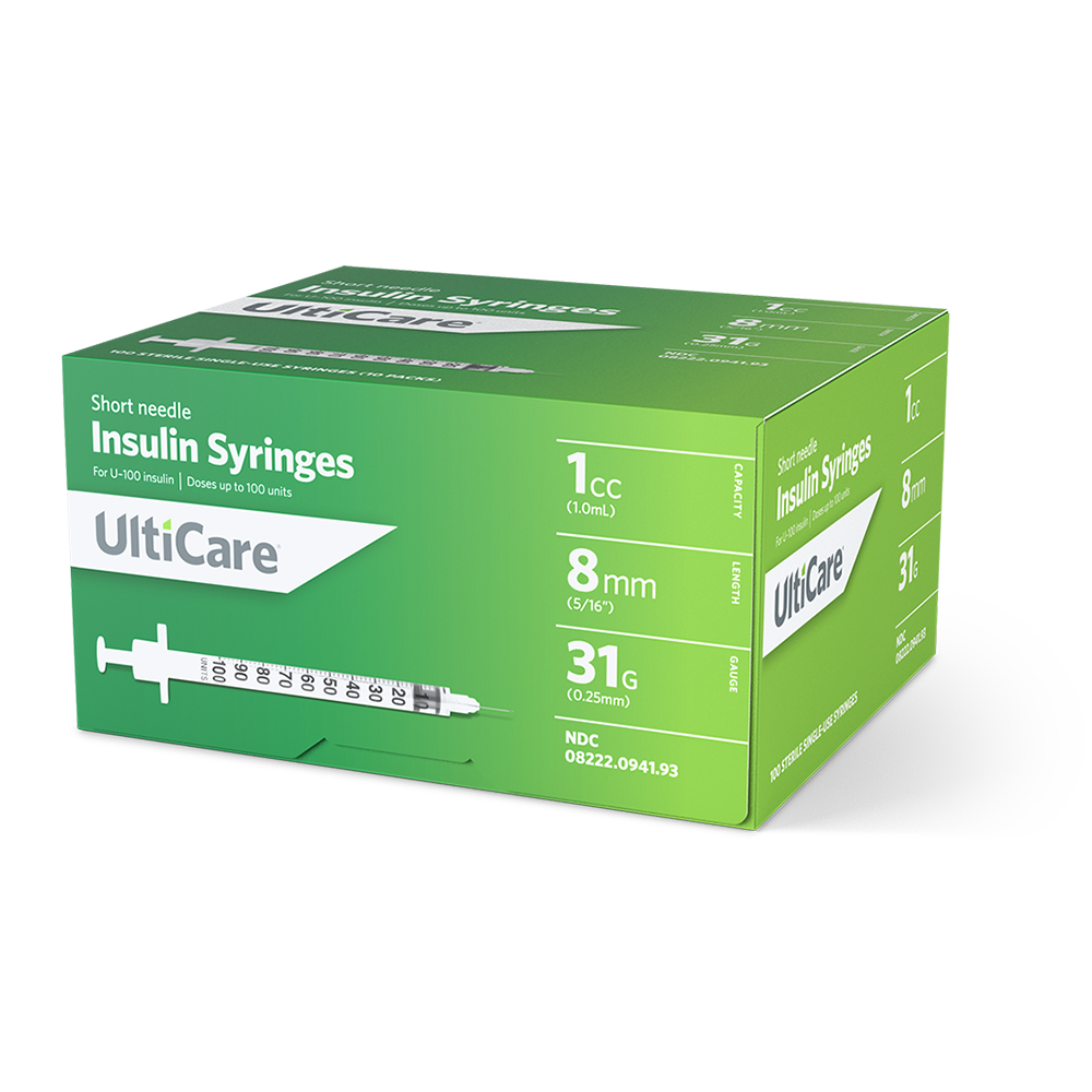 Clever Choice Comfort EZ Insulin Syringes - 30G 3/10 cc 5/16 100/bx