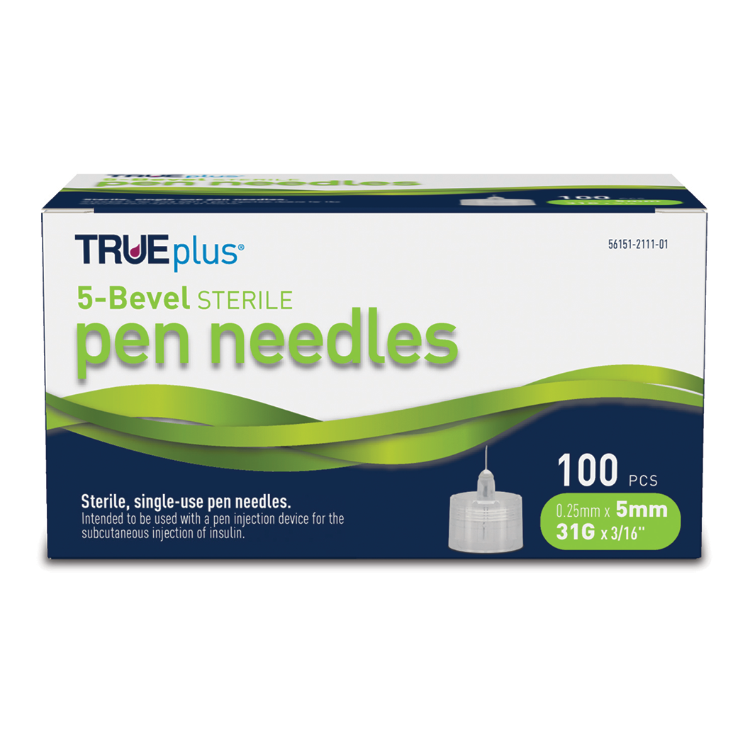 Insulin Pen Needle 100 Count (31G 5mm)