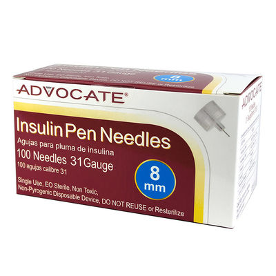 McKesson Prevent Safety Pen Needles - 31g x 5/16 (8 mm) - Box of 100