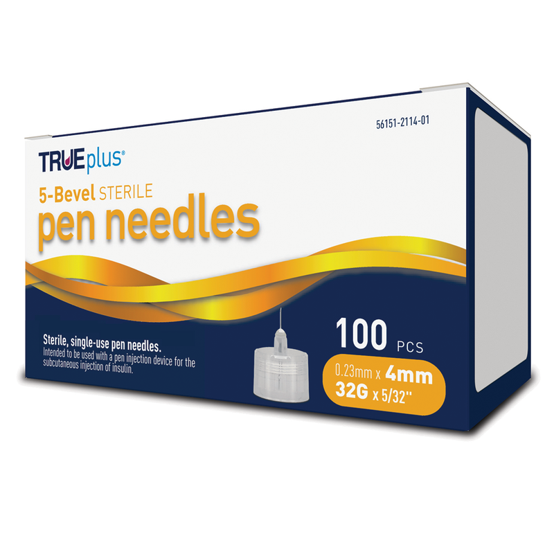  Easy Touch Insulin Pen Needles, 32G, 1/4-Inch/6mm, Box of 100 :  Health & Household