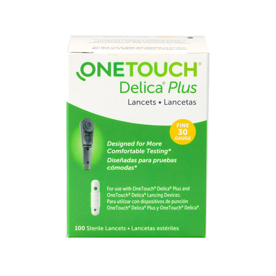 One Touch Delica Plus Lancets - 30G - 100 bx | TotalDiabetesSupply.com